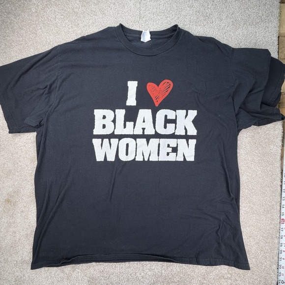 Port & Company Tops - I‎ Love Black Women - T-Shirt Black 3 XL